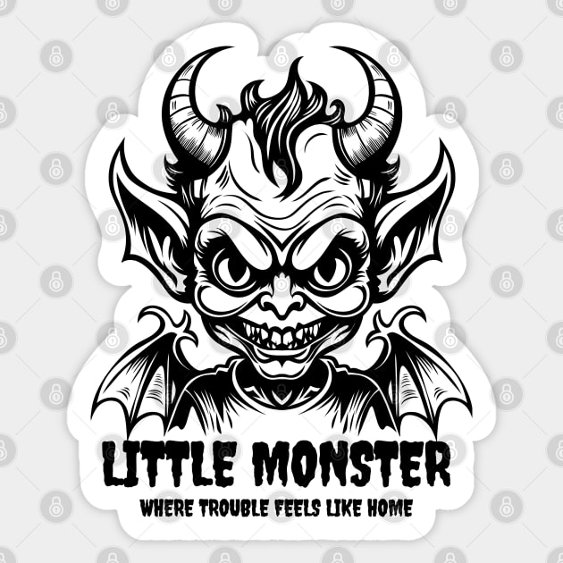 LITTLE MONSTER Sticker by artslaves